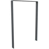 Leaning bracket made of flat steel | 70 x 70 mm | for setting in concrete, without crossbar | width: 800mm | hot-dip galvanized and coated DB 703